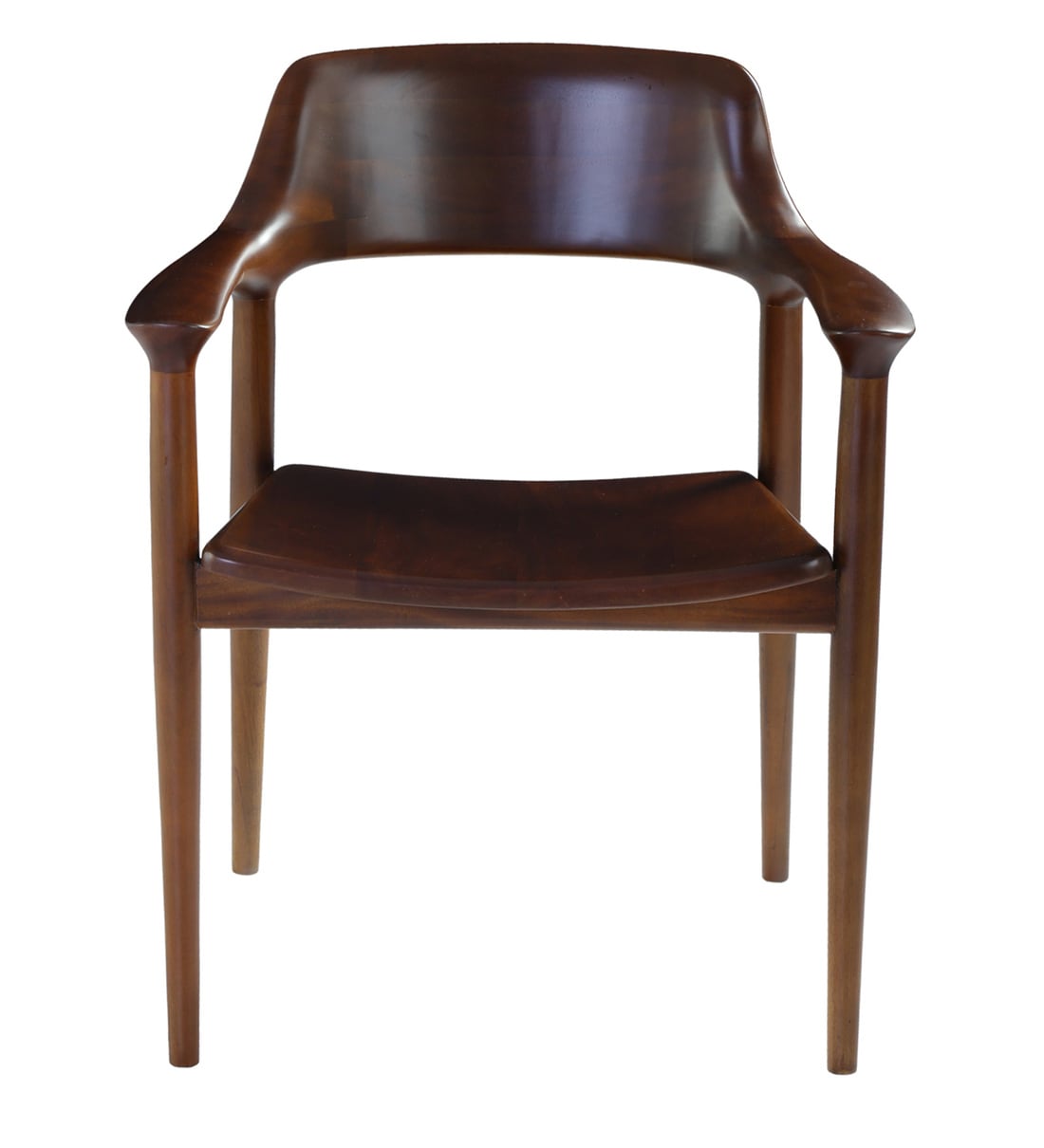 Buy Tiffany Arm Chair in Brown Colour by Stories Online - Wooden ...