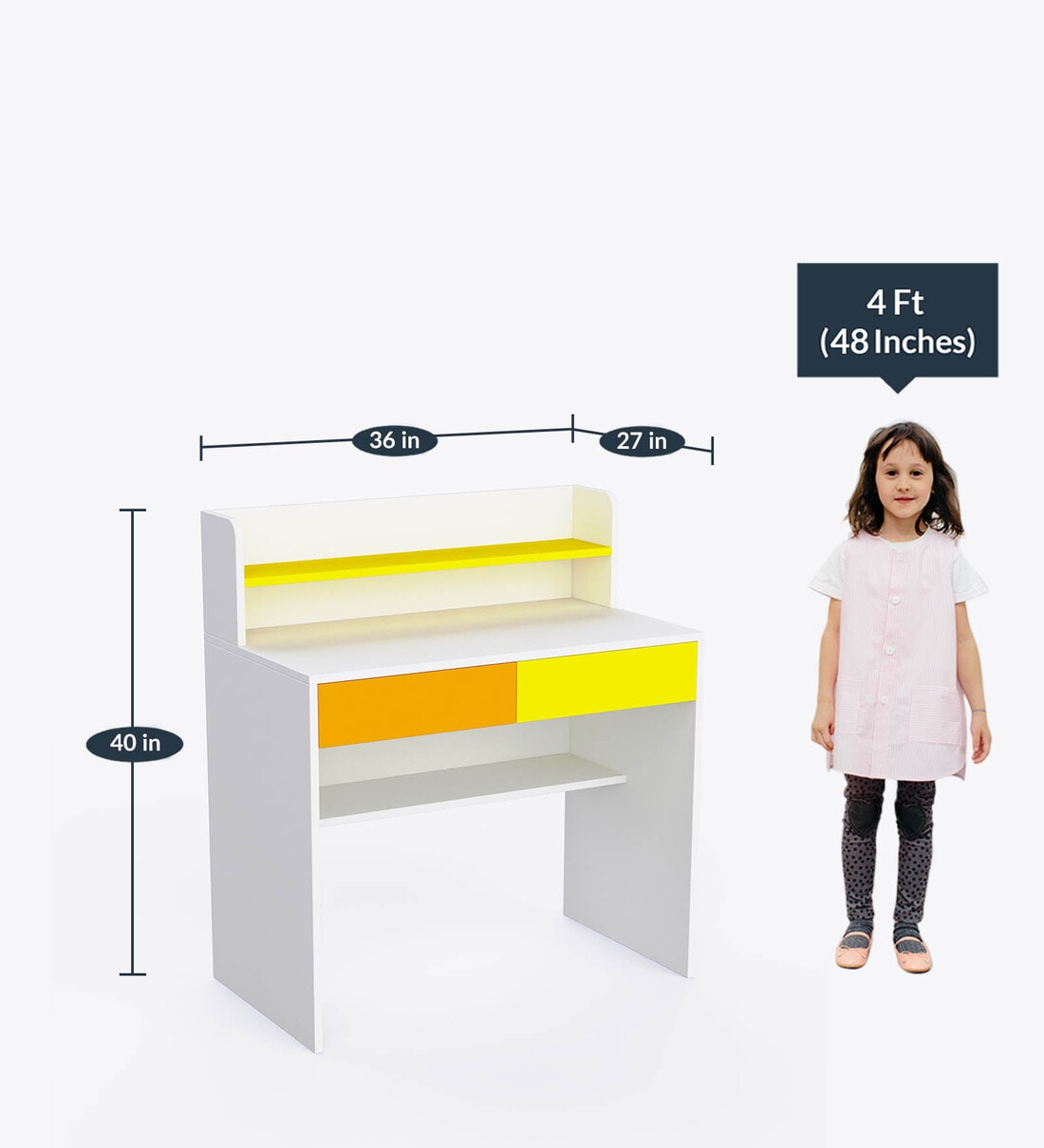 Buy Timeless Kids Study Table in White & Yellow Colour at 20% OFF by  Boingg! - A Happy Start