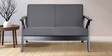 Tiara 2 Seater Wooden Sofa in Grey Colour