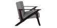 Tiara 2 Seater Wooden Sofa in Grey Colour