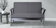 Tiara 2 Seater Wooden Sofa in Grey Colour