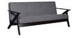 Tiara 3 Seater Wooden Sofa In Grey Colour