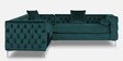 Tidafors Velvet RHS Sectional Sofa in Green Colour