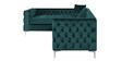Tidafors Velvet RHS Sectional Sofa in Green Colour