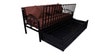 Timlin Queen Size Pull-Out Sofa Cum Bed with Storage in Matte Black Finish