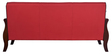 Tina 3 Seater Wooden Sofa In Red Colour