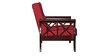 Tina 3 Seater Wooden Sofa In Red Colour