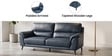 Tivoli 3 Seater Sofa In Blue Colour