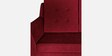 Tivoli Fabric 3 Seater Sofa In Crimson Maroon Colour