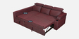 Tivoli Fabric RHS Pull-Out Sofa Cum Bed in Wine Red Colour with Storage