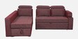 Tivoli Fabric RHS Pull-Out Sofa Cum Bed in Wine Red Colour with Storage