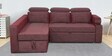 Tivoli Fabric RHS Pull-Out Sofa Cum Bed in Wine Red Colour with Storage
