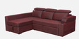 Tivoli Fabric RHS Pull-Out Sofa Cum Bed in Wine Red Colour with Storage