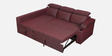 Tivoli Fabric RHS Pull-Out Sofa Cum Bed in Wine Red Colour with Storage