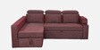 Tivoli Fabric RHS Pull-Out Sofa Cum Bed in Wine Red Colour with Storage