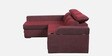 Tivoli Fabric RHS Pull-Out Sofa Cum Bed in Wine Red Colour with Storage