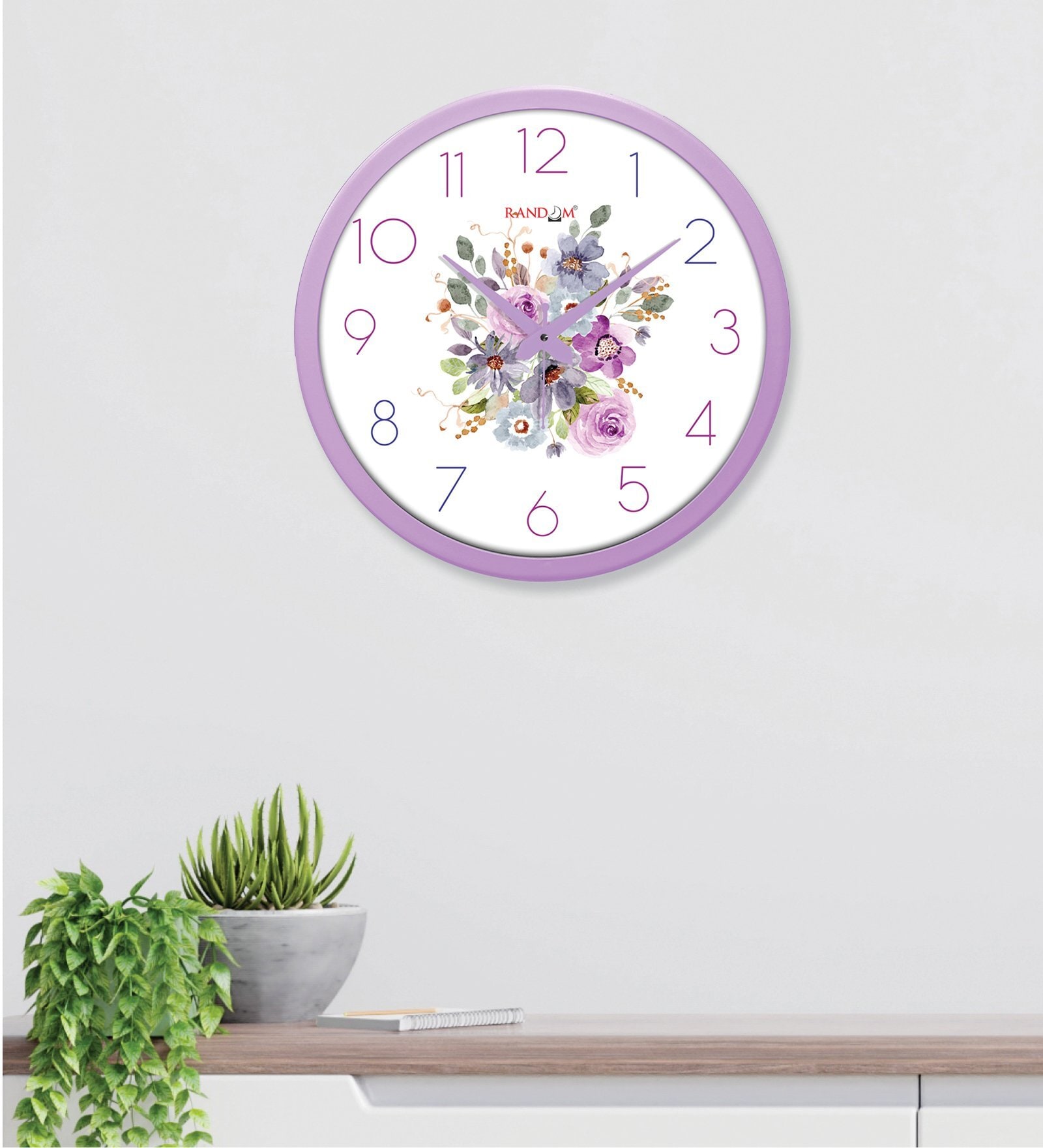 Tic Toc Multicolour Plastic Wall Clock