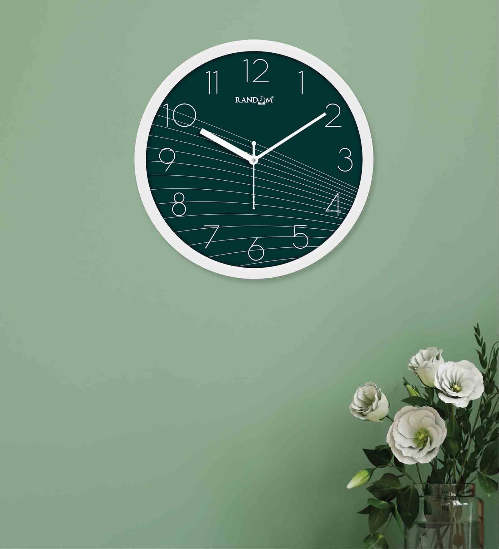 Tic Toc White Plastic 11 Inches Decorative Wall Clock