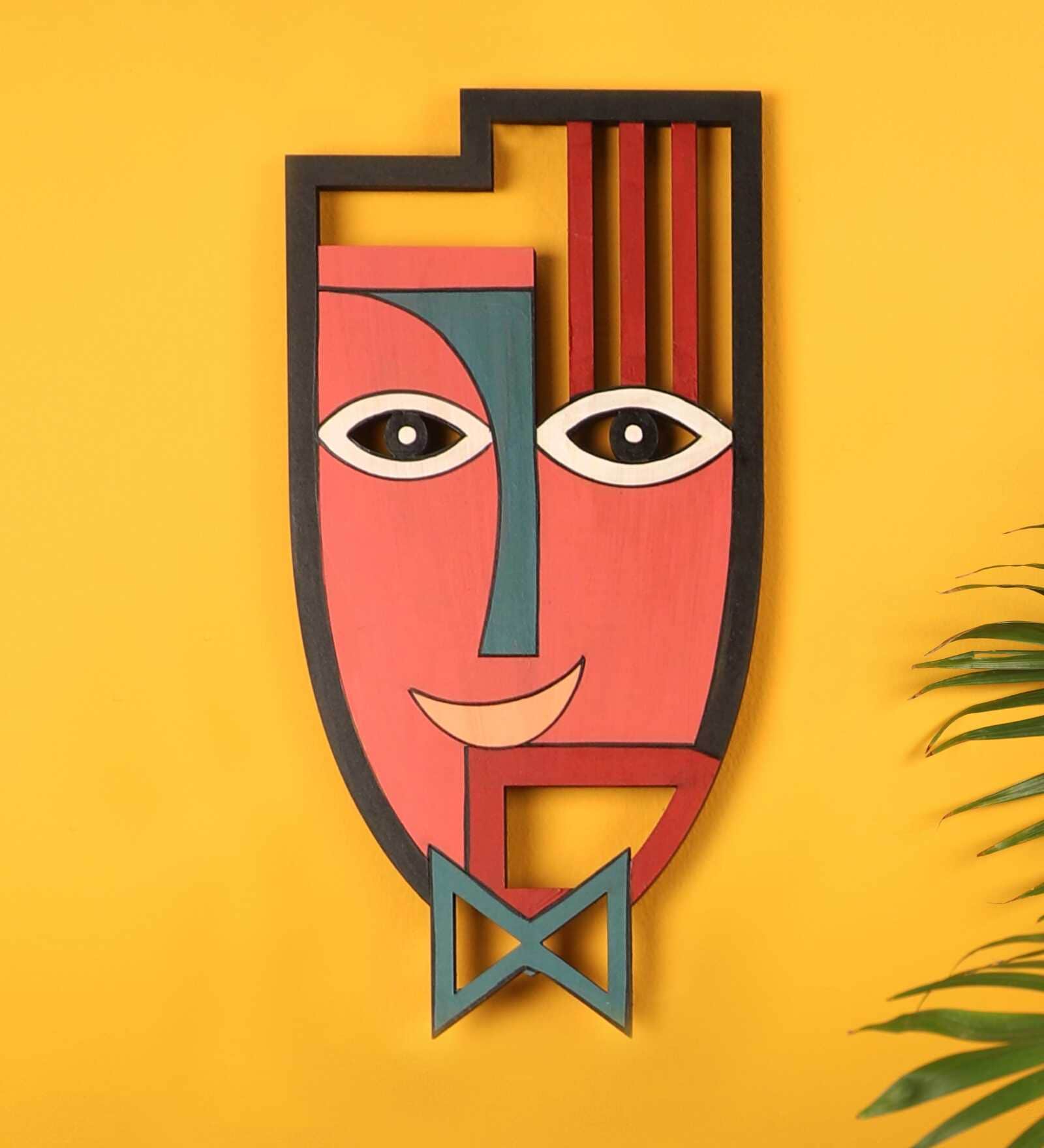 Tidy Ted Pink Wall Decor Mask 