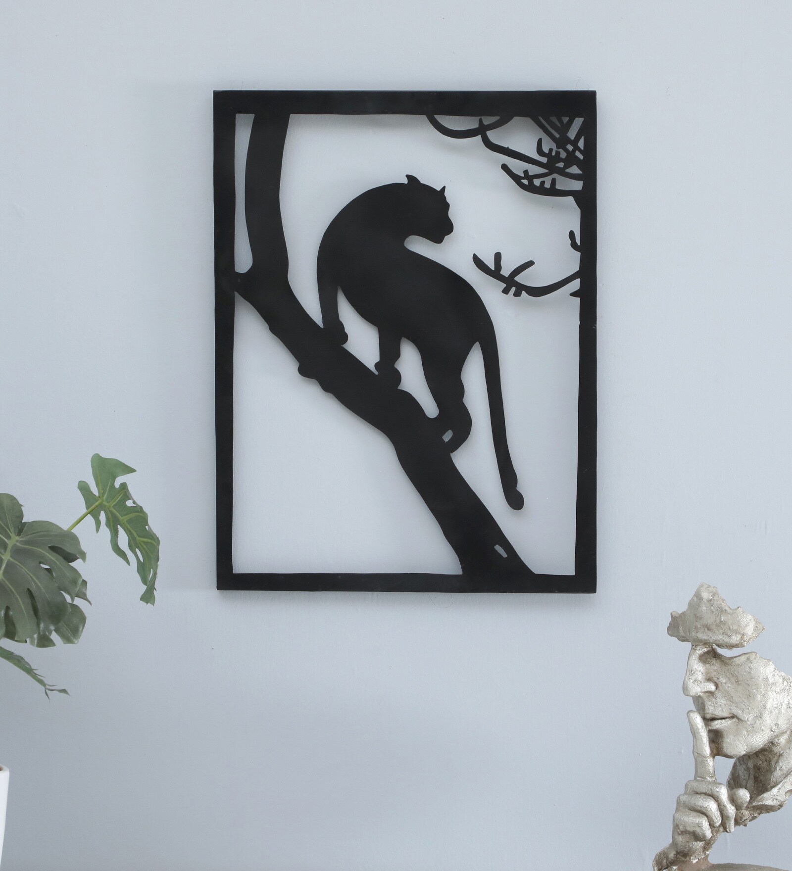 Buy Tiger Black Iron Wall Art at 32% OFF by Desert Oak | Pepperfry