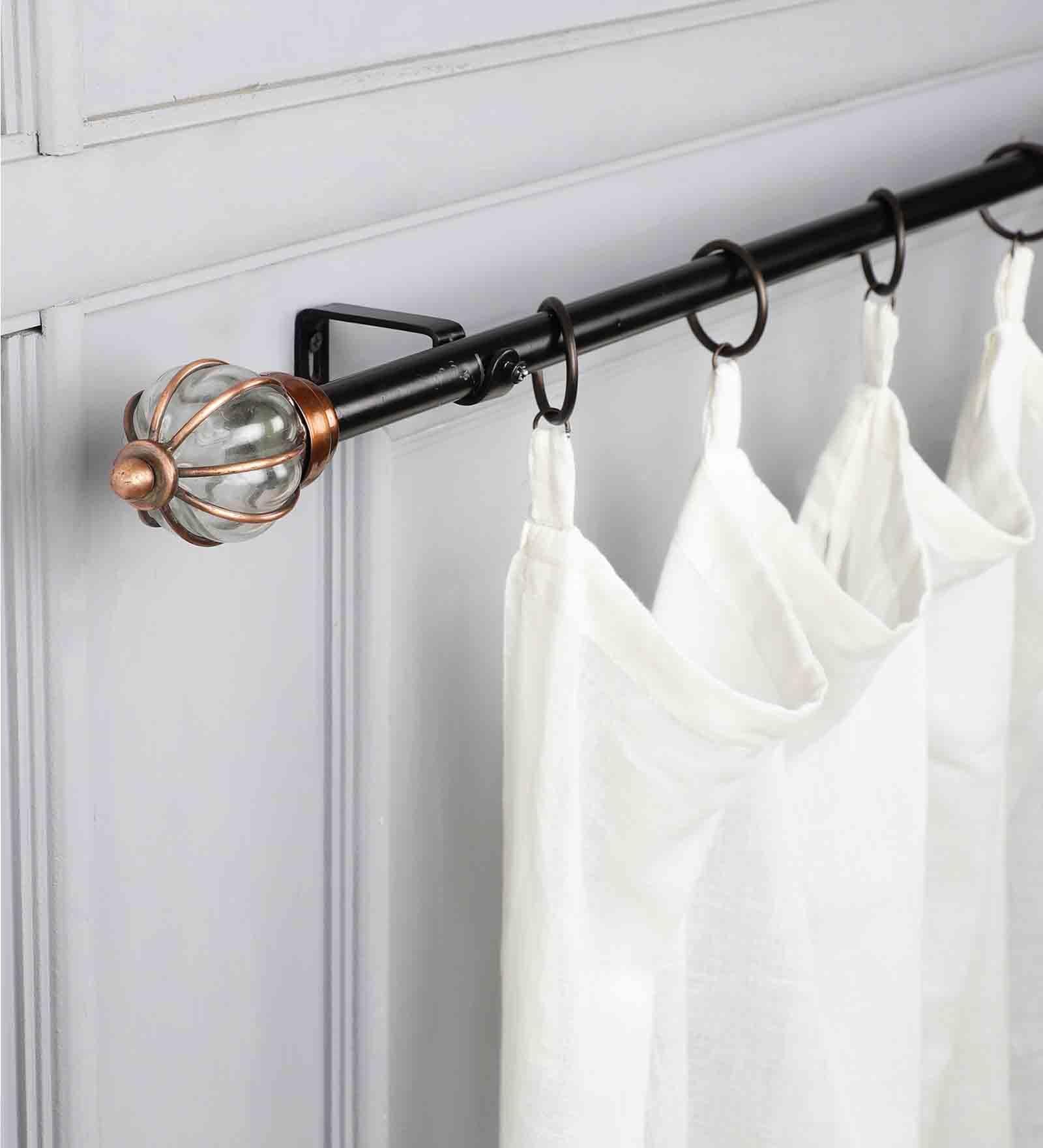 Timeless 19mm Iron Curtain Rod with Metal Finial