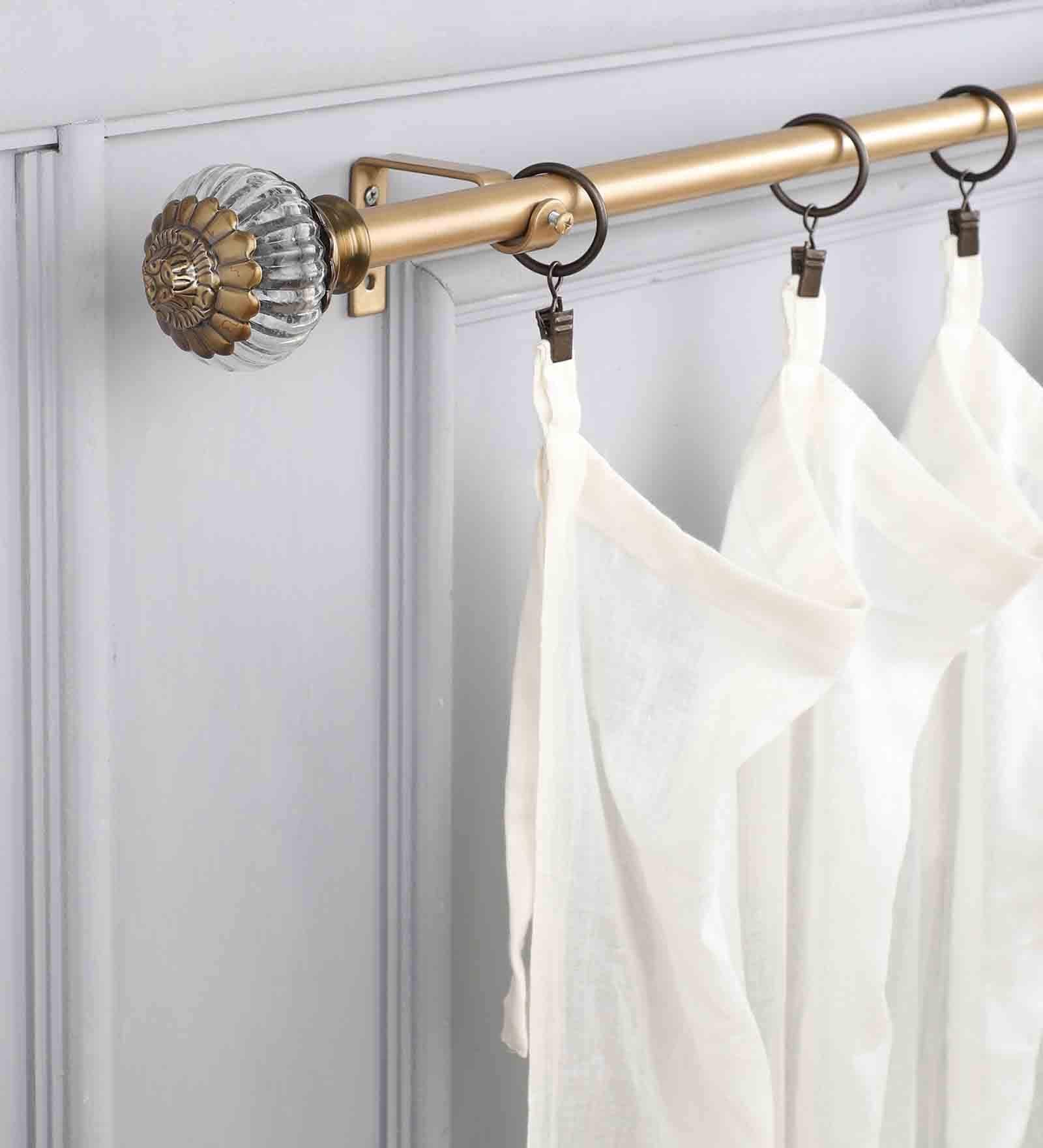 19mm Iron Curtain Rod with Metal Finial