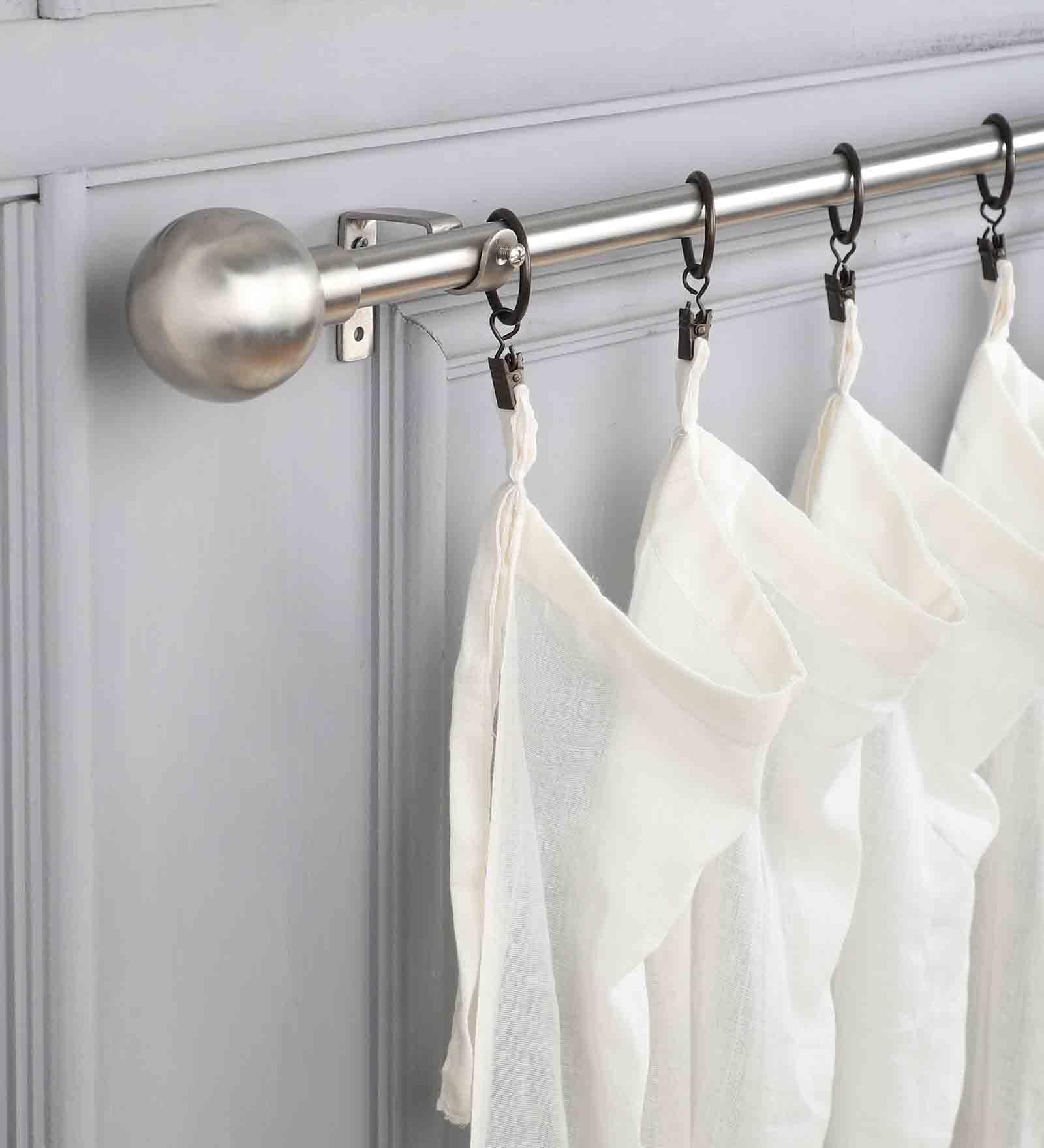 Timeless 19mm Iron Curtain Rod with sttainless steel Finial