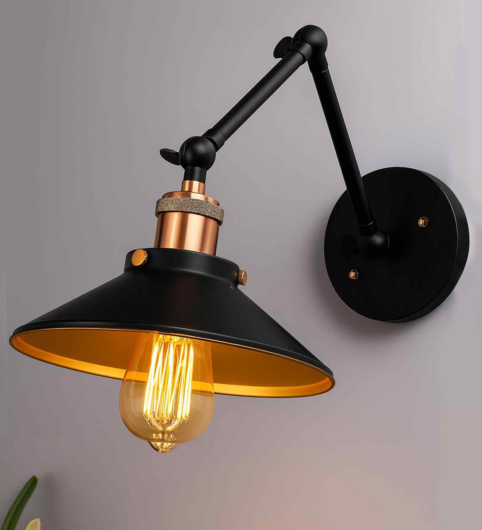 Tinsley Black Metal Wall Sconces