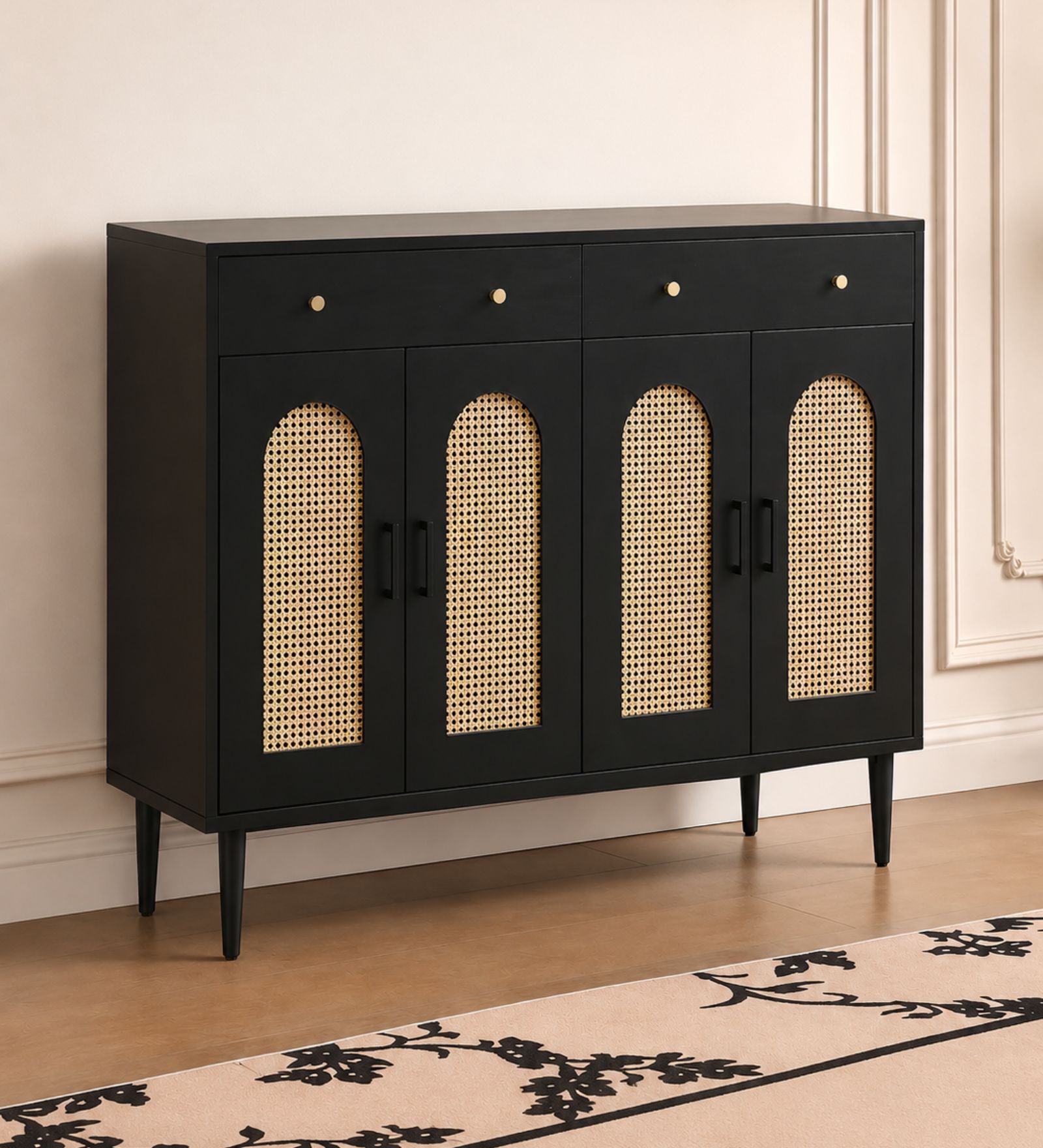 Tira Wooden Shoe Cabinet In Walnut Colour Tira Wooden Shoe Cabinet In Walnut Colour