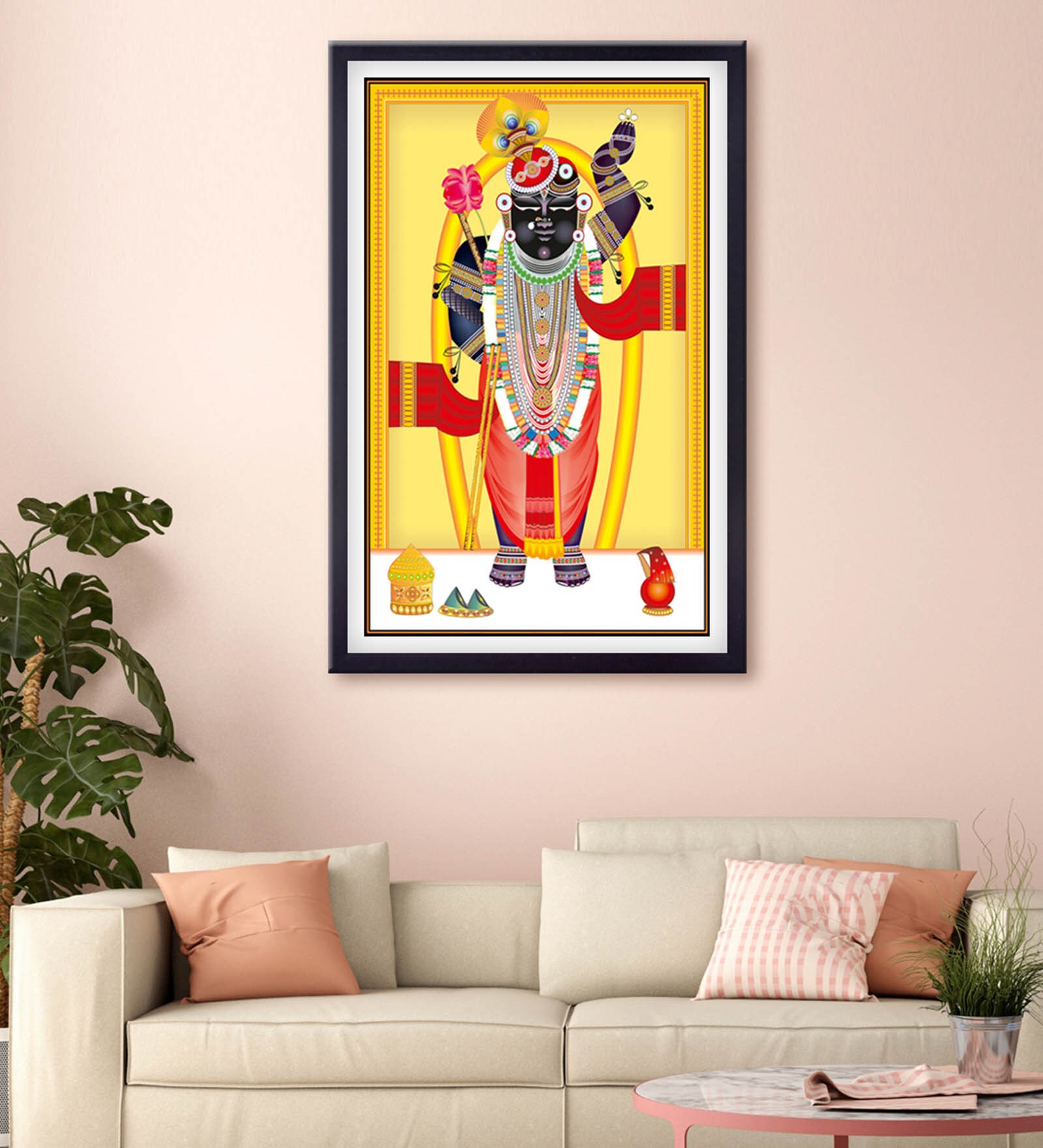 Tirupati Balaji Printed Canvas Art Print