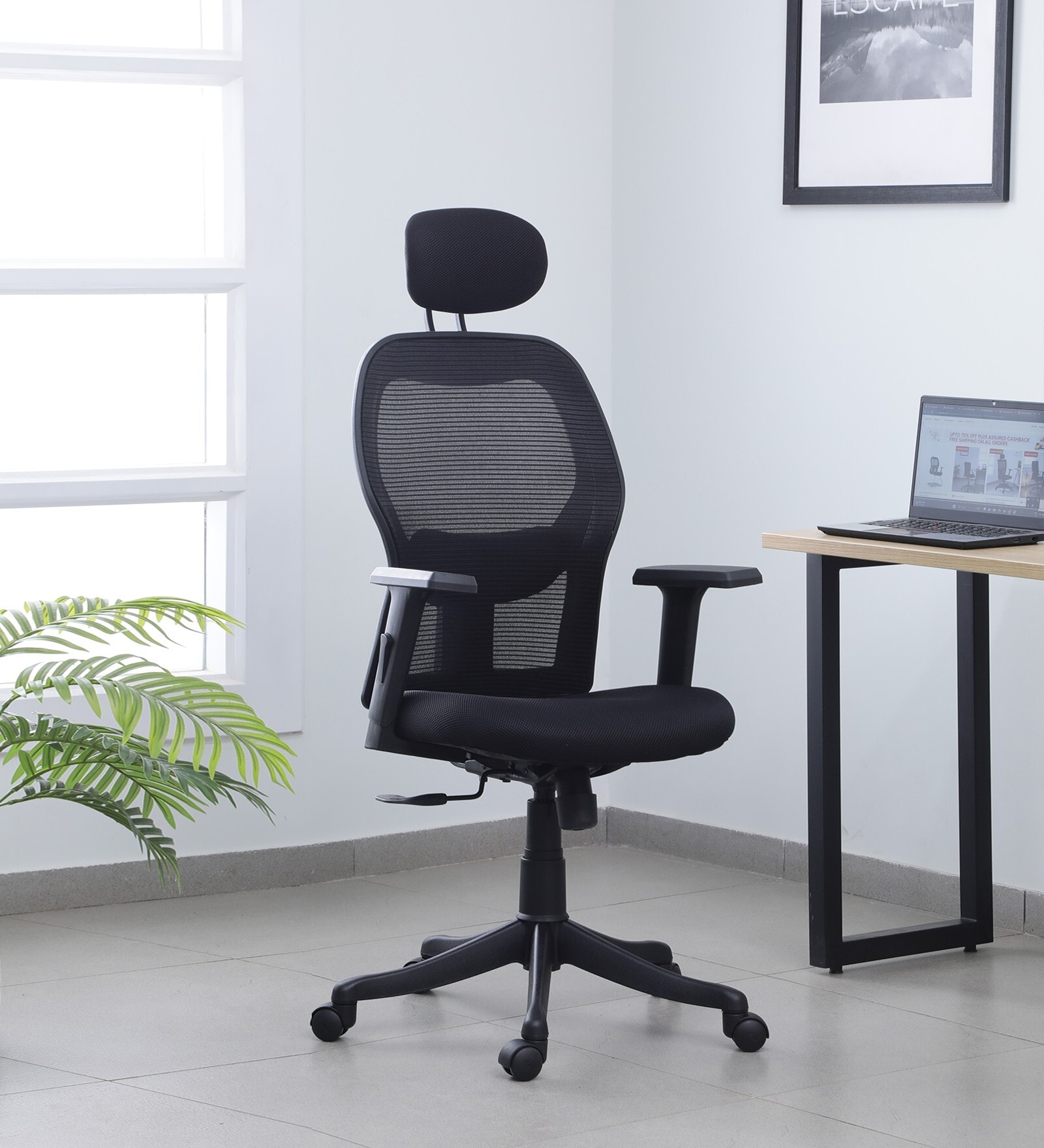 Buy Titan High Back Ergonomic Chair in Black Colour at 48% OFF by ...