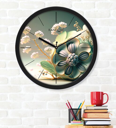 Tic Toc Multicolour Plastic Wall Clock