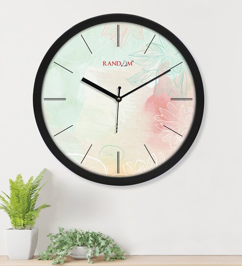 Tic Toc Multicolour Plastic Wall Clock