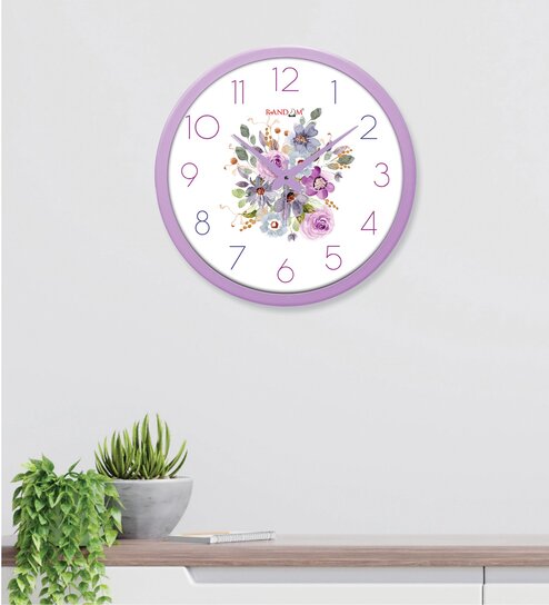 Tic Toc Multicolour Plastic Wall Clock