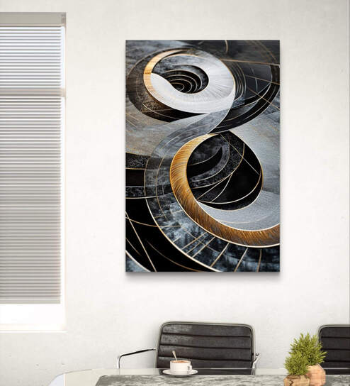 time and space 003 20inx16in Gallery Wrap Canvas Painting