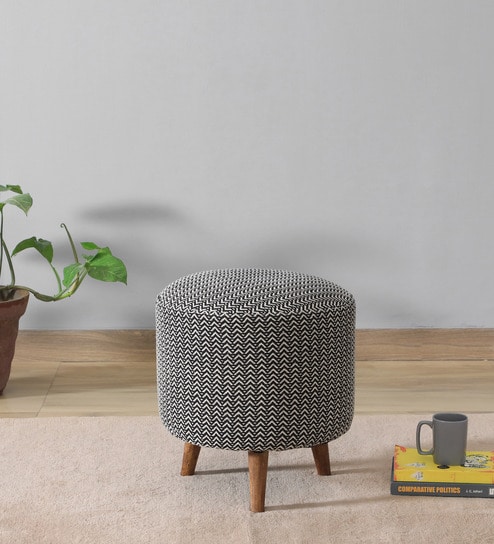 Timpani Solid Wood Seating Stool In Provincial Teak Finish
