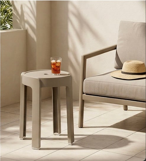 Tivo Acrylic Finish Modern Multi-Purpose End Table (Set of 3)