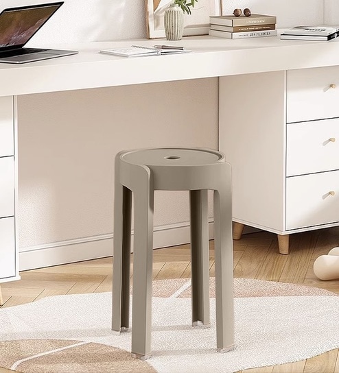 Tivo Khaki Colour Modern Multi-Purpose End Table (Set of 3)