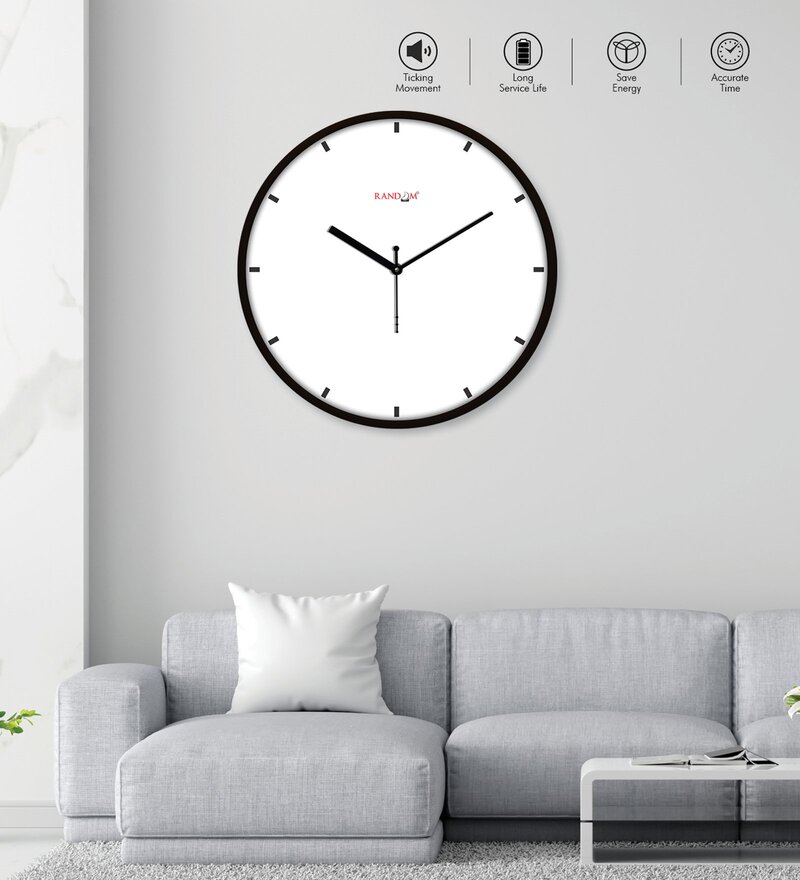 Buy Tic Toc Black & White Plastic Mordern Wall Clock At 53% Off By Random |  Pepperfry