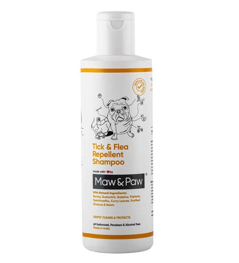 Buy Tick & Flea Repellent Shampoo 200ml By Maw & Paw Online Shampoos