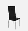 Tia Leather (Set of 6)  Dining Chair in Black Colour 