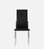 Tia Leather (Set of 6)  Dining Chair in Black Colour 