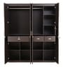 Tiago 4 Door Wardrobe in Wenge Finish