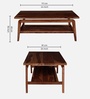 Tianor Sheesham Wood Coffee Table In Walnut Finish