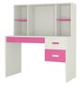 Tiara Kids Study Table in Ivory & Barbie Pink Colour