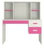 Tiara Kids Study Table in Ivory & Barbie Pink Colour