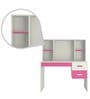Tiara Kids Study Table in Ivory & Barbie Pink Colour