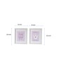 Tiara Purple Purple Canvas Set Of 1 Wall Art