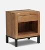 Tiber Solid Wood Night Stand in Natural Acacia Finish