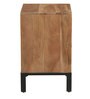 Tiber Solid Wood Night Stand in Natural Acacia Finish